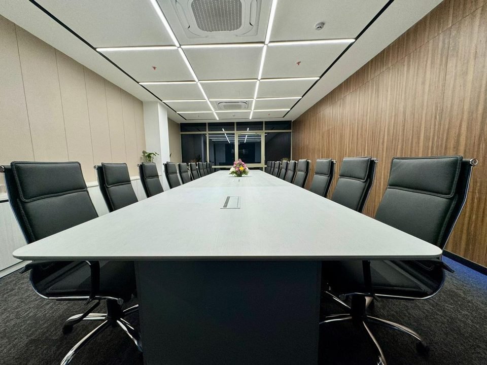 Second boardroom with timber panelling
